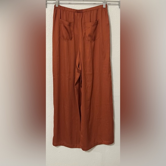 NEW Lou & Grey Terracotta Wide Leg Pants Elevate Style Classic Sophisticated - Picture 2 of 10
